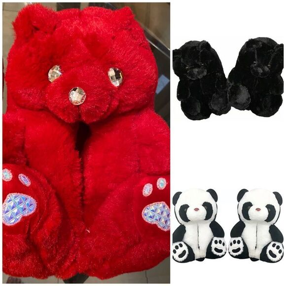 Teddy Bear Slippers - Picture 1 of 7
